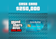 Grand Theft Auto Online - $250,000 Tiger Shark Cash Card Xbox Series X|S CD Key