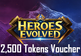 Heroes Evolved Mobile - 2,500 Tokens GalaxyLink Voucher