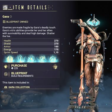 Warframe Items PC Market Gifts Warframe Warframe Gara