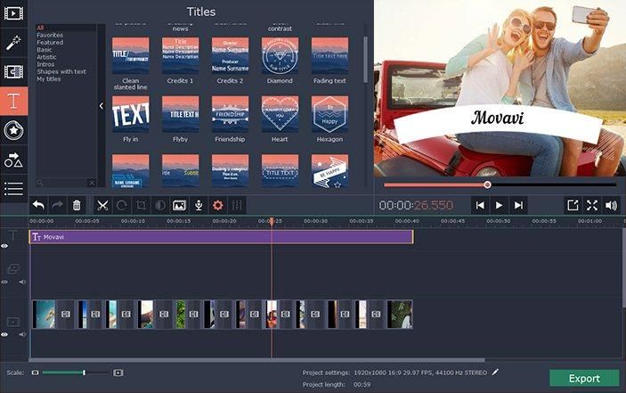 Movavi Video Editor for Mac 15 Key (1 Mac)