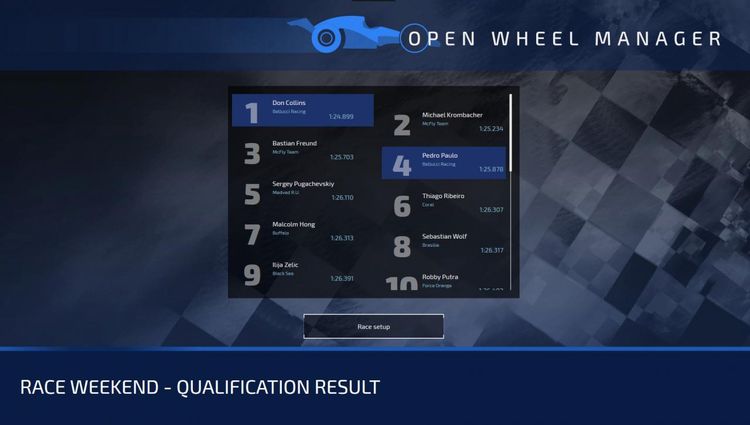Open Wheel Manager Steam CD Key