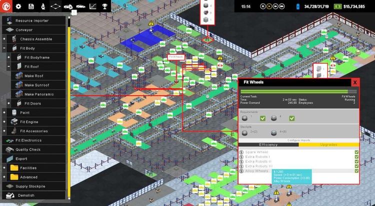 Production Line: Car factory simulation EU Steam Altergift