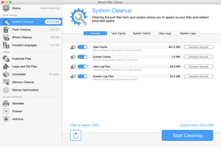 Movavi Mac Cleaner 2 Key (1 PC)