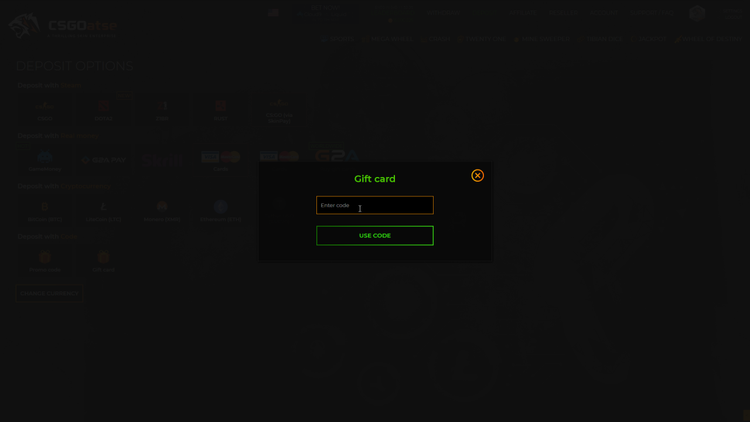 CSGOatse - $250 USD Gift Card