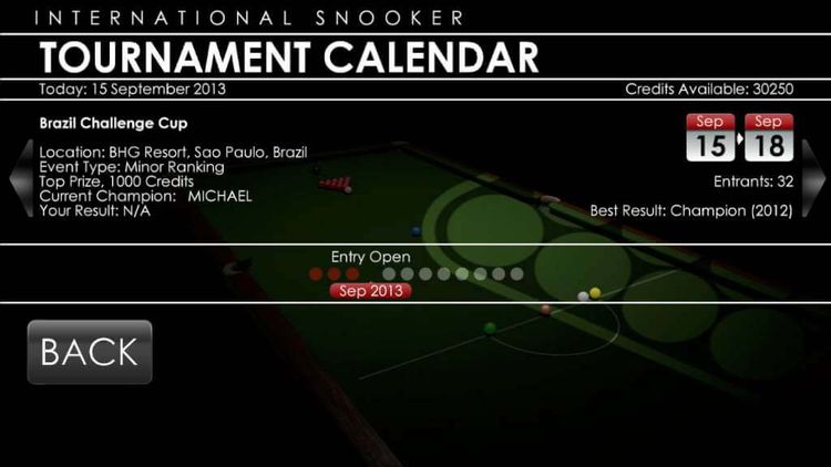 International Snooker Steam Gift