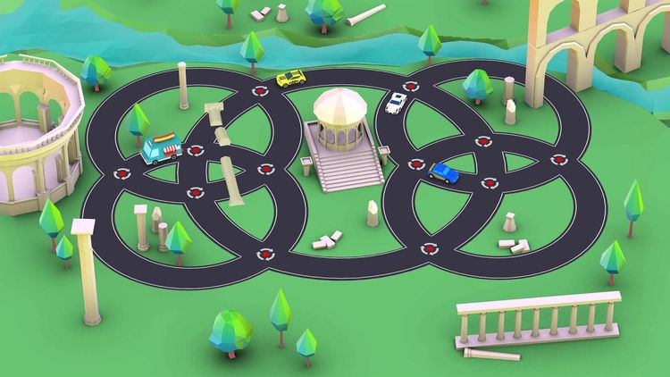 Car Puzzle: Round Ways Steam CD Key