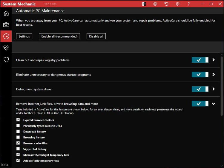 iolo System Mechanic Key (1 Year / 3 PC)