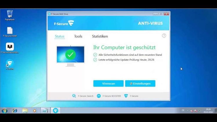 F-Secure Internet Security Multi-device 2020 CD Key (1 Year / 1 Device)