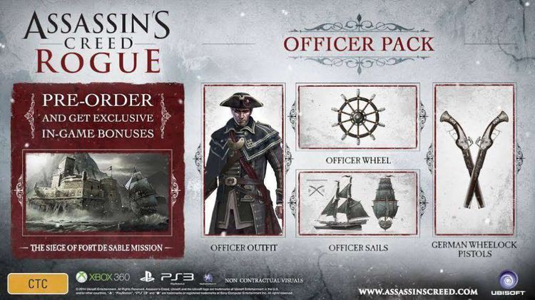 Assassin's Creed Rogue - Master Templar Pack DLC EU PS3 CD Key