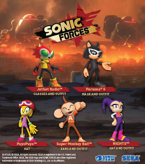 Sonic Forces Character Costume Pack DLC US PS4 CD Key