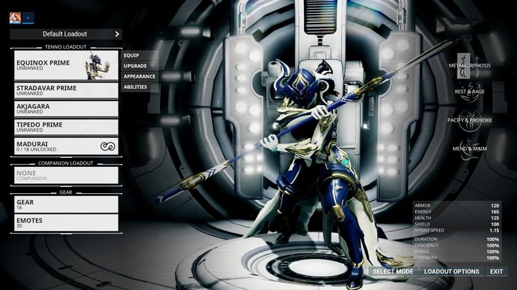 Warframe - Equinox Prime Access: Pacify & Provoke Bundle DLC Manual Delivery