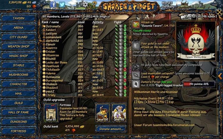 Shakes & Fidget - Mushrooms Mega Pack DLC Activation Key