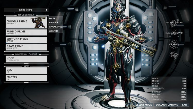 Warframe - Chroma Prime Access: Elemental Ward Bundle DLC Manual Delivery