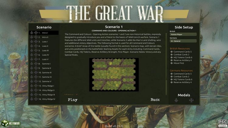 Commands & Colors: The Great War Steam CD Key
