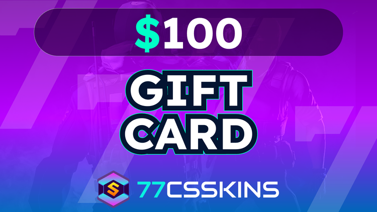 77csskins $100 Gift Card US | Buy cheap on Kinguin.net