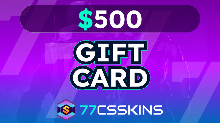 77csskins $500 Gift Card US | Buy cheap on Kinguin.net