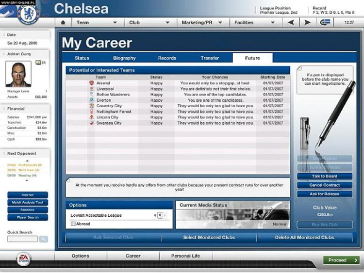 Fifa Manager 07 PC EA App Account