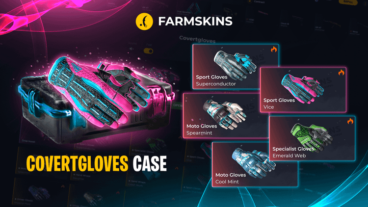 Covert / Gloves CS 2 Skin Key – 1 of 63 Possible Items (Farmskins.com | Global)