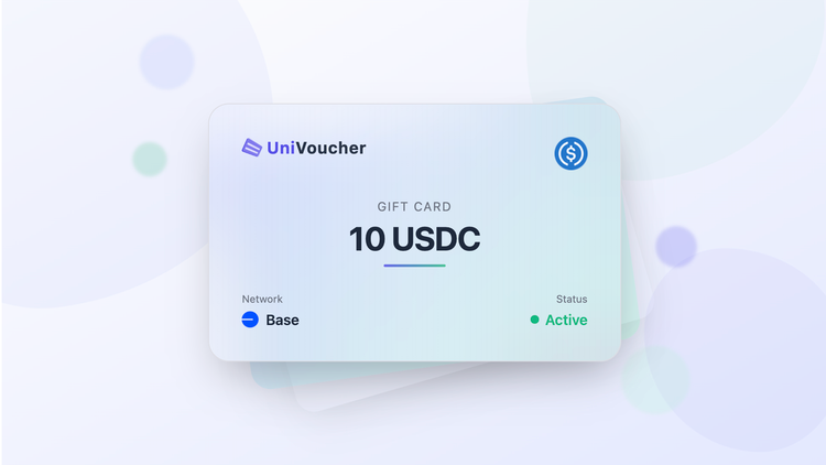 UniVoucher 10 USDC on Base Gift Card