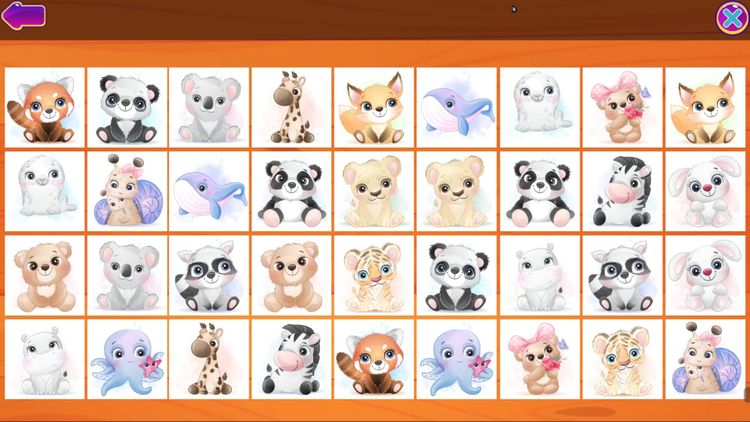Cute animals memory card game Steam CD Key
