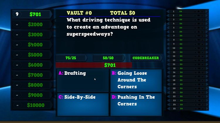 Trivia Vault: Auto Racing Trivia Steam CD Key