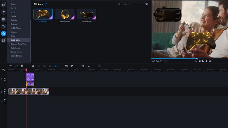 Movavi Video Editor Plus 2022 - Good Game Pack DLC Steam CD Key