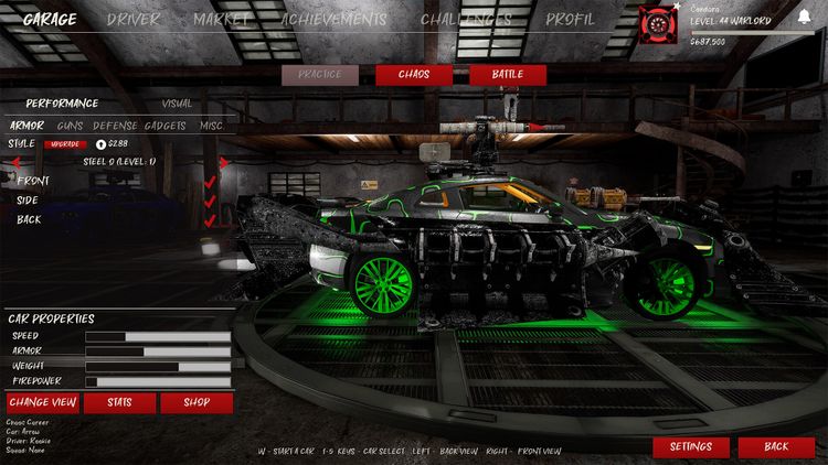 Chaos on Wheels Steam CD Key