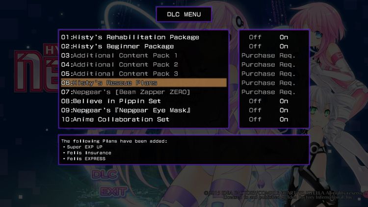 Hyperdimension Neptunia Re;Birth2 - Histy's Rescue Plans DLC Steam CD Key