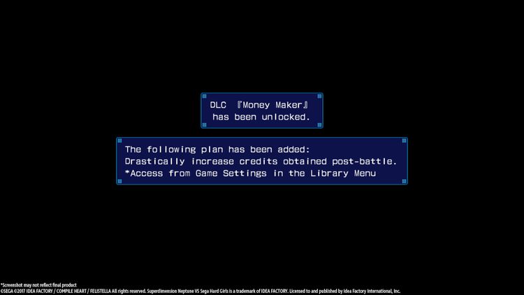 Superdimension Neptune VS Sega Hard Girls - Money Maker DLC Steam CD Key