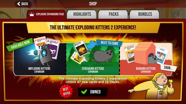 Exploding Kittens 2 - Explosive Expansions Pass DLC PC Steam CD Key