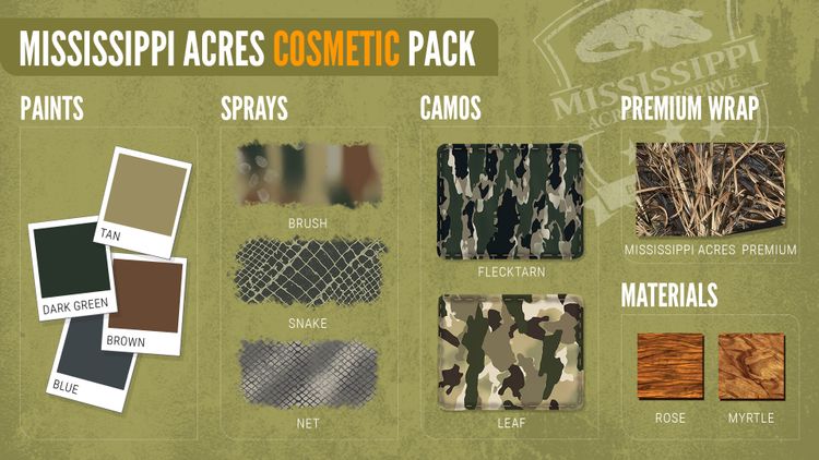 theHunter: Call of the Wild - Mississippi Acres Cosmetic Pack DLC PC Steam CD Key (valid until March, 2027)