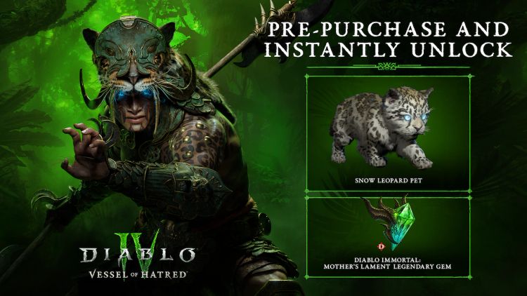 Diablo IV: Vessel of Hatred - Expansion Bundle + Pre-order Bonus DLC US PC Battle.net CD Key
