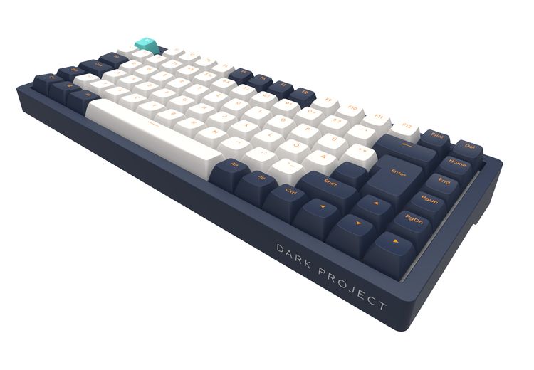 Project Gunship Key Keyboard Dark Project - 83 Navy Blue/Ivory - G3MS Mech. RGB ISO Keyboard EU ...