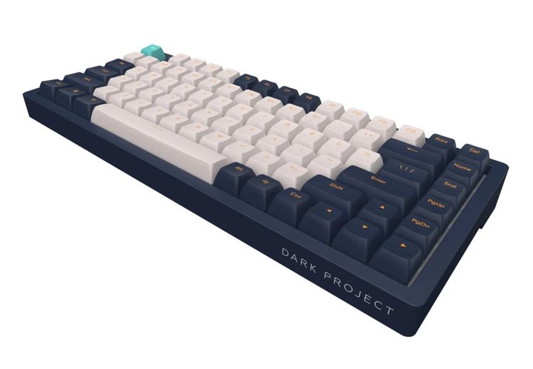 Dark Project KD83A Ivory / Navy Blue RGB ANSI Keyboard EU Prismyx