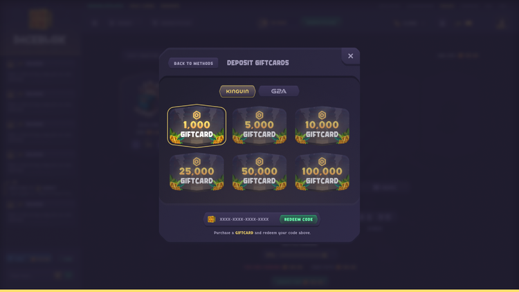 Diceblox 10.000 Balance Gift Card