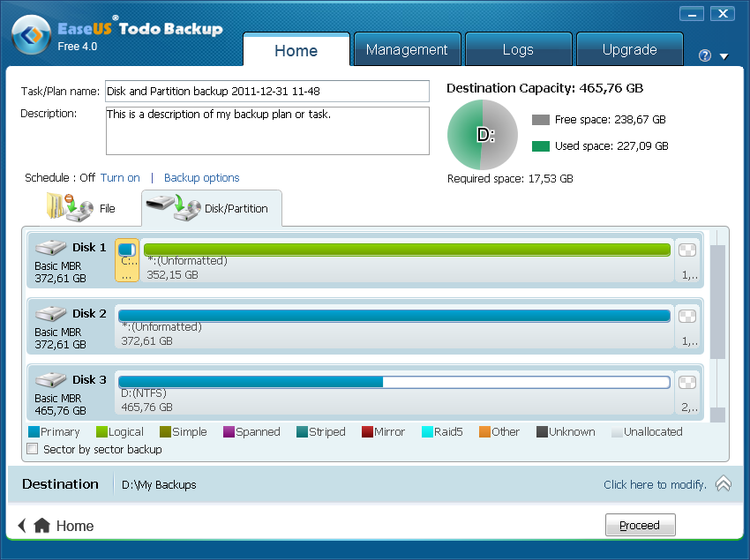 EaseUS ToDo Backup Home 10.0 (1PC) CD Key