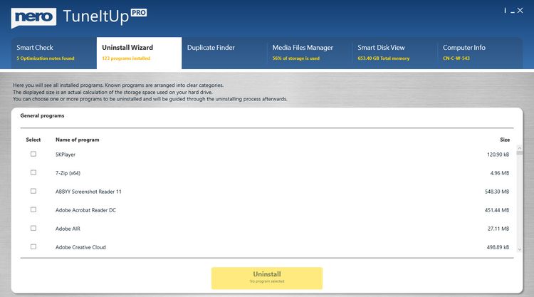 Nero TuneItUp PRO  Key (1 Year / 1 PC)