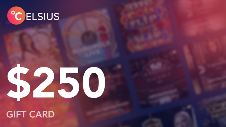 Celsius Casino $250 Gift Card