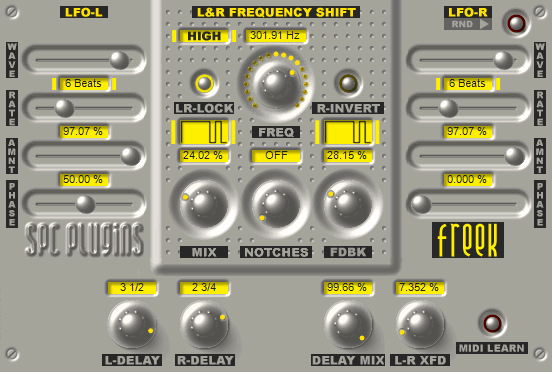 SPC Plugins: Freek Stereo Frequency Shifter CD Key