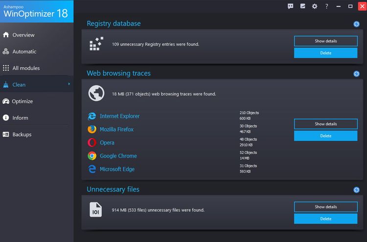 Ashampoo WinOptimizer 18 Key