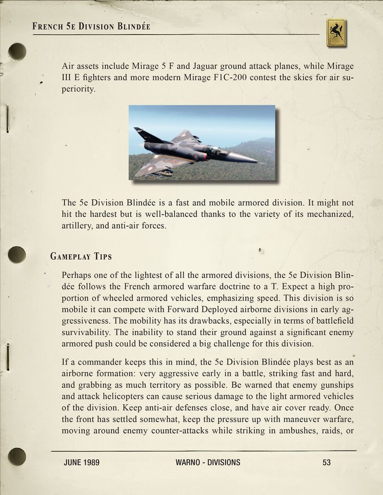 WARNO - Digital Guides DLC PC Steam CD Key