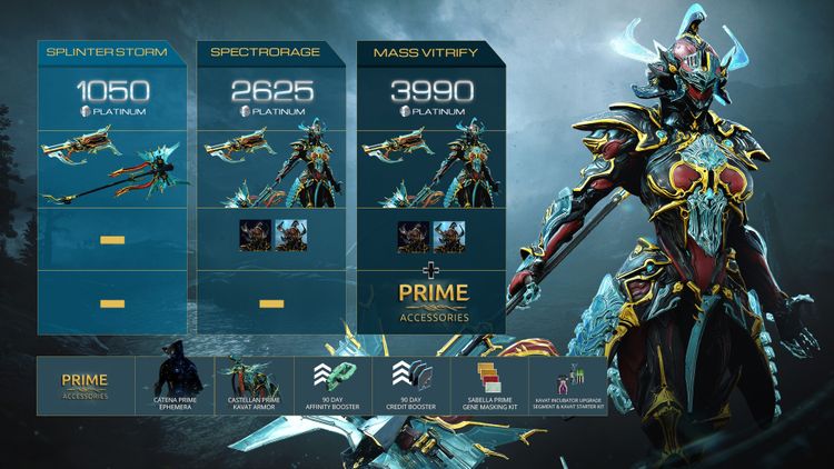 Warframe Gara Prime Access: Spectrorage Pack DLC Manual Delivery