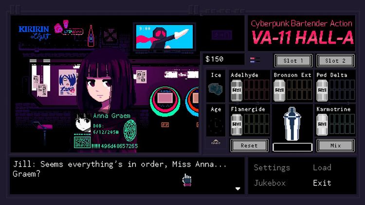 VA-11 Hall-A: Cyberpunk Bartender Action Steam CD Key